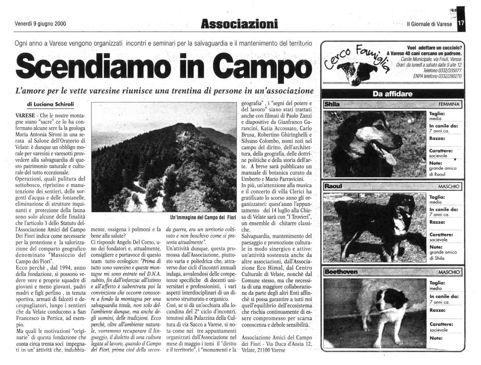 Il Giornale di Varese 09-06-2000